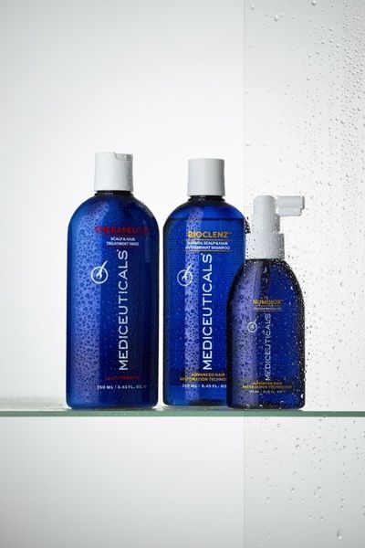 Mediceuticals zestaw do pielęgnacji włos&oacute;w cienkich i z tendencją do przerzedzania dla mężczyzn (Bioclenz&trade; 250ml, Therapeutic&trade; 250ml, Numinox&trade; 125ml) 51007 zdjęcia