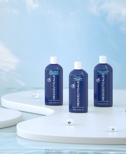 Mediceuticals Zestaw kosmetyk&oacute;w dla zdrowych włos&oacute;w (Vivid&trade; 250ml, Volume&Strength&trade; 250ml, Final Finish&trade; 250ml) 53010 zdjęcia