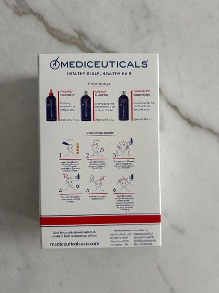 Mediceuticals Zestaw kosmetyk&oacute;w do pielęgnacji sk&oacute;ry głowy ze skłonnością do suchości (X-Derma&trade; 250ml, Therapeutic&trade; 250ml, TheraRx&trade; 250ml) 54011 zdjęcia